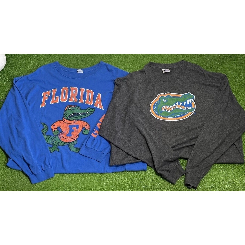 Vintage Y2K Florida Gators Shirts 3XL HEAVY cotton UF logo Tee Albert Long Slv